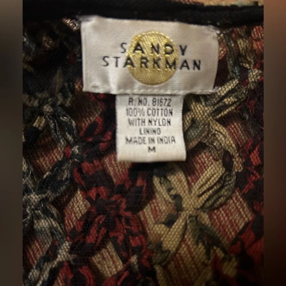 Vintage Sandy Starkman multicolored jacket size M - Picture 3 of 5